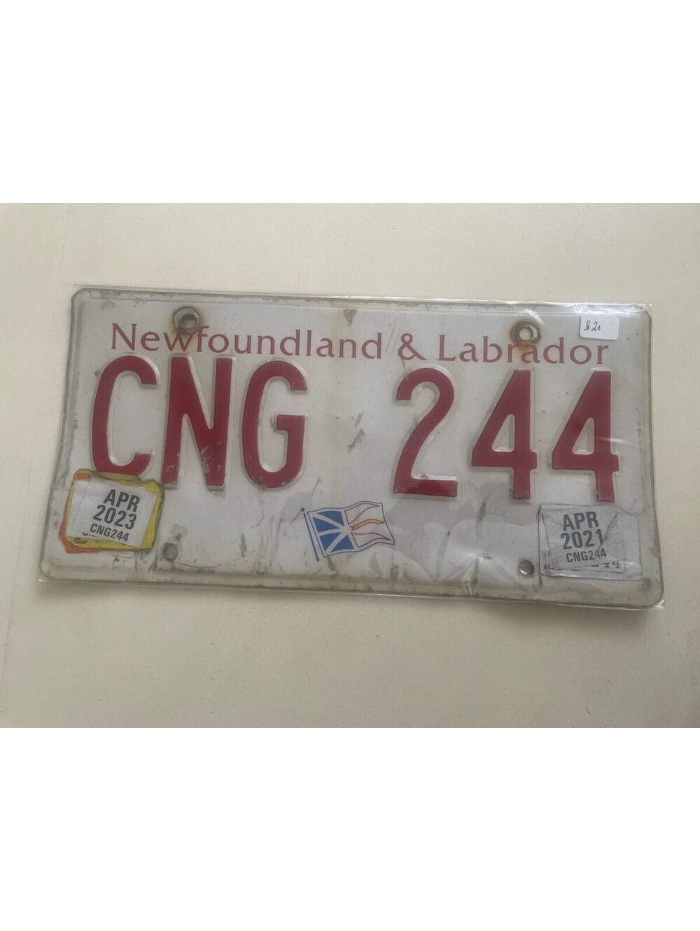 Newfoundland License Plate (Expired) Labrador Canada 2021 CNG 244 2023